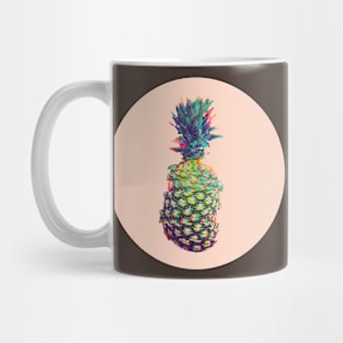 Glitchy style pineapple Mug